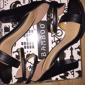 Strappy Chunky High Heel